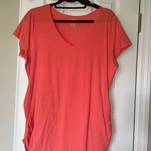 NWOT peachy pink Old navy maternity shirt size XL